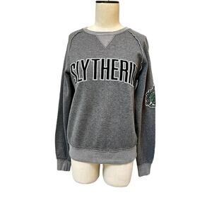 Harry Potter Slytherin Sweatshirt Size Small Gray Green Universal Studio Cosplay